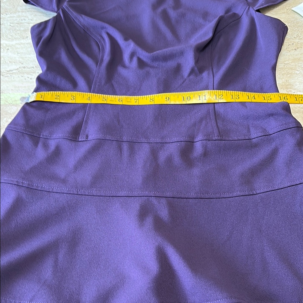 NWT Anne Klein Elegant Purple Women's Dress. Measurements are in photos. - Picture 9 of 14